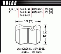 Disc Brake Pad HT-10 w/0.702 Thickness