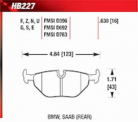 Blue 9012 Disk Brake Pads BMW, Saab