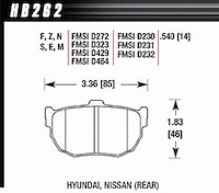 Disc Brake Pad HT-10 w/0.540 Thickness