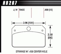 DTC-30 Brake Pads Strange Cotter Pin Style 4-Piston Calipers