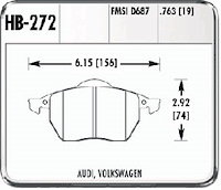 Disc Brake Pad HPS w/0.763 Thickness