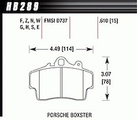 HT-10 PADS Porsche Boxster