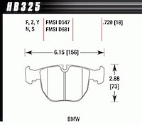 Disc Brake Pad HT-10 w/0.720 Thickness