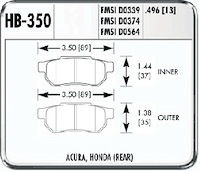 Performance Brake ACURA HONDA (REAR)