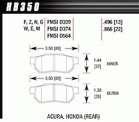 Ceramic Brake Pads Acura, Honda