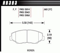 Disc Brake Pad LTS w/0.665 Thickness