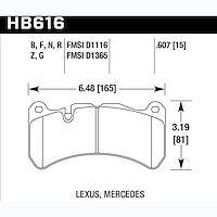 Performance Ceramic Brake Pads Lexus, Mercedes-Benz