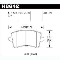 Disc Brake Pad Performance Ceramic w/0.658 Thickness