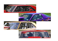 29914 Polycarbonate Windshield for 1981-1988 Chevrolet Monte Carlo [3/16 in. Margard]