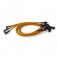 SPW300-CH-516-5 Super Mag Fiberglass-Oversleeved Spark Plug Wire Set for Big Block Chevy Dragster, Under Header [Orange]