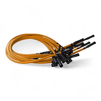 SPW300-CH-690-II-5 Super Mag Fiberglass-Oversleeved Spark Plug Wire Set for Dodge Viper Gen2 [Orange]