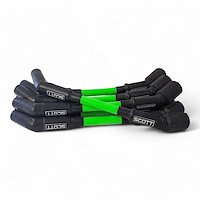 SPW300-CH-LS-S-8 Super Mag Fiberglass-Oversleeved Spark Plug Wire Set for GM LS, Standard [Fluorescent Green]