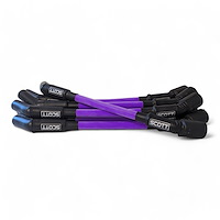 SPW300-CH-LS-T-6 Super Mag Fiberglass-Oversleeved Spark Plug Wire Set for GM LS Truck [Purple]