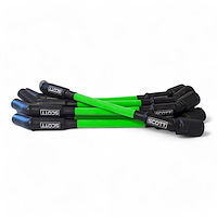 SPW300-CH-LS-T-8 Super Mag Fiberglass-Oversleeved Spark Plug Wire Set for GM LS Truck [Fluorescent Green]