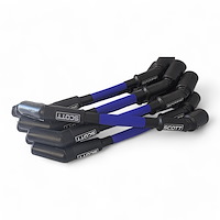 SPW300-PS-LT-GEN5-3 Super Mag Fiberglass-Oversleeved Spark Plug Wire Set for GM LS/LT (Gen5) [Blue]