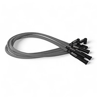 SPW-CH-23-3 High-Performance Silicone-Sleeved Spark Plug Wire Set for Ford 2.3L [Gray]