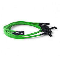 SPW-CH-660-8 High-Performance Silicone-Sleeved Spark Plug Wire Set for Small Block Dodge, Over Valve Cover [Fluorescent Green]