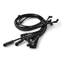 SPW-NS-402 High-Performance Non-Sleeved Spark Plug Wire Set for Small Block Chevy, Over Valve Cover [90-Degree Plug Boot]