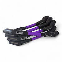 SPW-PS-LT-GEN5-7 High-Performance Fiberglass-Oversleeved Spark Plug Wire Set for GM LS/LT (Gen5) [Purple]