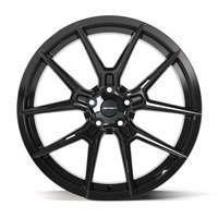 DF08 Rear Wheel [Size: 20"x10"] for 2005-2025 Ford Mustang, 5 x 4.50", Gloss Black Finish
