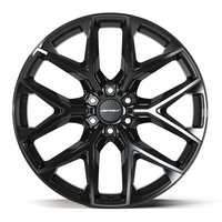 DF17A Wheel [Size: 24"x10"] for 1999-2025 Chevy Silverado 1500, Tahoe, GMC Sierra 1500 & Yukon, 6 x 5.50", Gloss Black Finish