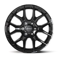 DF18A Wheel [Size: 20"x9"] for 1999-2025 Chevy Silverado 1500, Tahoe, GMC Sierra 1500 & Yukon, 6 x 5.50", Gloss Black Finish