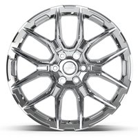 DF18C Wheel [Size: 22"x9"] for 2004-2025 Ford F-150, 2003-2025 Ford Expedition & Lincoln Navigator, 6 x 135 mm, Chrome Finish