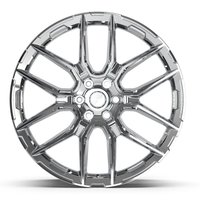 DF18A Wheel [Size: 24"x10"] for 1999-2025 Chevy Silverado 1500, Tahoe, GMC Sierra 1500 & Yukon, 6 x 5.50", Chrome Finish