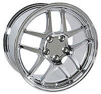 Corvette Z06 Style Wheel Size: 18" x 10.5" Bolt Pattern: 5 x 120.7 Rear Spacing: 7.95" Offset: +56mm