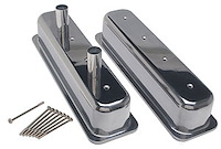 Cast Aluminum Circle Track Valve Covers 1987-99 Small Block Chevy
