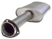3 Bolt Flange Turbo Header Muffler Exhaust System Diameter: 2.25"
