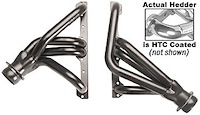 Standard Duty HTC Coated Shorty Headers 1955-57 Chevy Bel Air & 150/210 Series 283-400