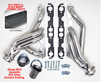 Standard Duty Black Maxx Ceramic-Metallic Coated Mid-Length Headers 1967-87 Chevy/GMC C10/C20 P/U w/Small Block Chevy