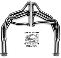 Standard Duty HTC Coated Full Length Headers 1971-91 Chevy G10,G20,G30 & CLASS C MOTORHOME 283-400