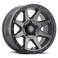 REBOUND Wheel, Size: 17 X 8.5", Bolt Pattern: 5 X 5" [Titanium]