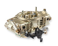 0-80541-2 650 CFM 4150 HP Series Classic Carburetor, Mechanical Secondary - Gold Dichromate Finish