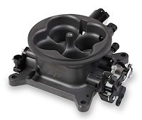 Universal 4-Barrel 1000 CFM Throttle Body 4150 Square-Bore Flange Gray Anodized