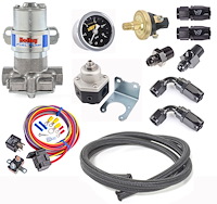 12-815-1K2 12-815-1 Black Electric Fuel Pump Kit for Carbureted Engines [14 psi]