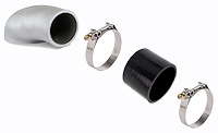 120-230K2 Holley EFI Carb Hat Kit [3.500 in. I.D. x 3 in. L Coupler] Natural Finish