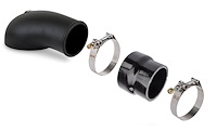 120-232K1 Holley EFI Carb Hat Kit [3.500 in. to 3 in. I.D. x 3 in. L Reducer Coupler] Black Finish