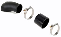 120-232K2 Holley EFI Carb Hat Kit [3.500 in. I.D. x 3 in. L Coupler] Black Finish