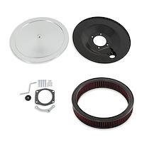 120-500 RetroFilter Open Element Air Cleaner for GM LS Drive-by-Wire Throttle Bodies [Chrome Lid]