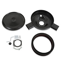 120-521 RetroFilter Dual-Snorkel Air Cleaner for GM LS Drive-by-Wire Throttle Bodies [Black Lid]