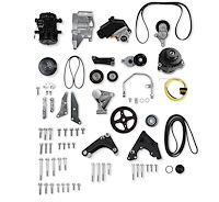 20-163BK Low-Mount Complete Accessory Drive Kit [Black] GM Supercharged Gen III/IV LSA, LS