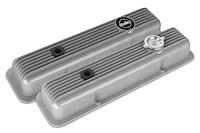 Valve Covers - Muscle Series - Finned - SBC - Natural