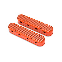 2-Piece Finned Valve Cover - Gen III/IV LS - Factory Orange Machined