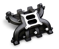 300-130BK Dual Plane Mid-Rise Intake Manifold GM LS1/LS2/LS6 Cathedral Port