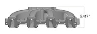 300-136 Single Plane Mid-Rise EFI Intake Manifold GM LS3/L92 Rectangle Port