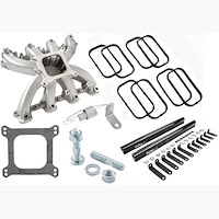 300-136K Single Plane Mid-Rise EFI Intake Manifold Kit Includes: