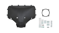 300-301BK EFI Hi-Ram 105 mm Side-Mount Intake Manifold Plenum Top for Ford Style Throttle Body [Black Finish]